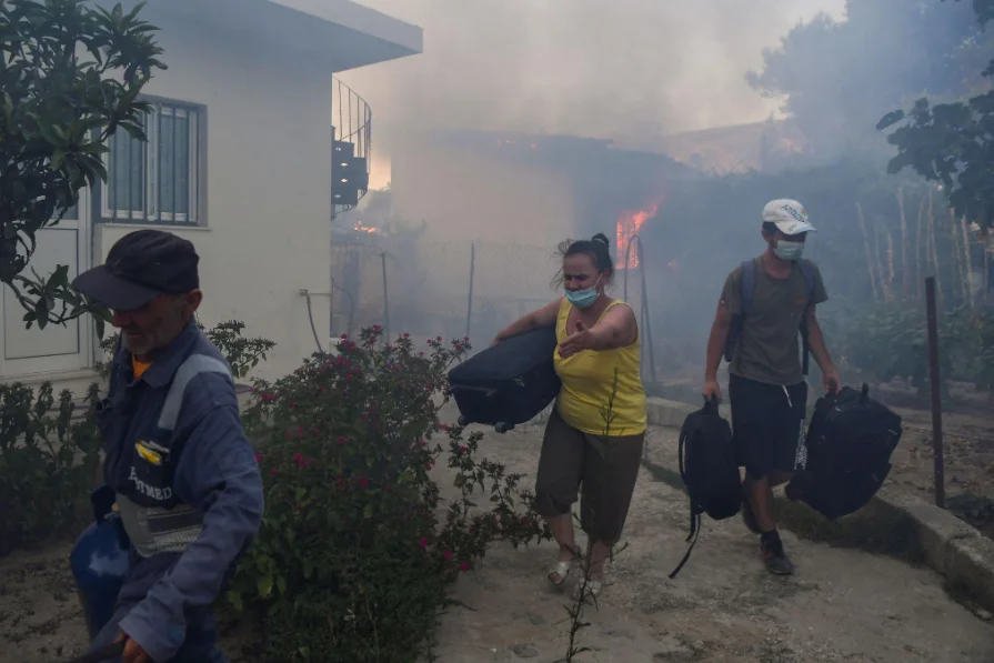 Deadly Wildfires Sweep Across Southern Europe, Forcing Thousands to Flee Their Homes
