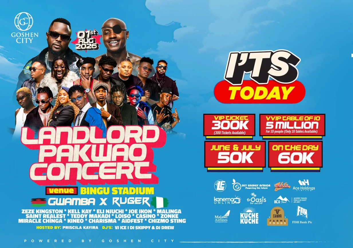 Nigerian Superstar Ruger Set to Ignite Bingu National Stadium Tonight