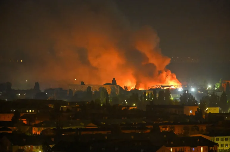 Russian Missile and Drone Barrage Kills 17 Around Kyiv as Air Defences Fail to Stop Missiles