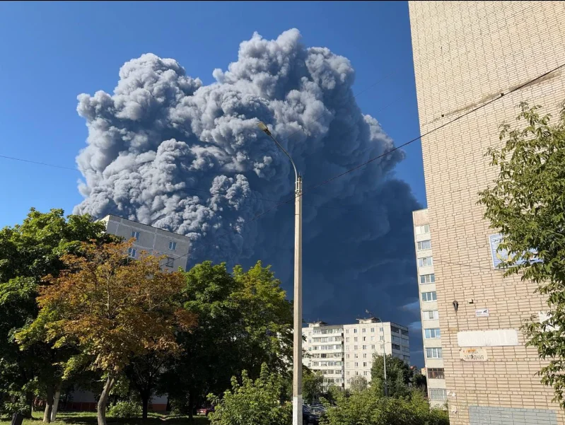 Drone Strike Ignites Massive Warehouse Deep Inside Russia as 800 Workers Evacuate